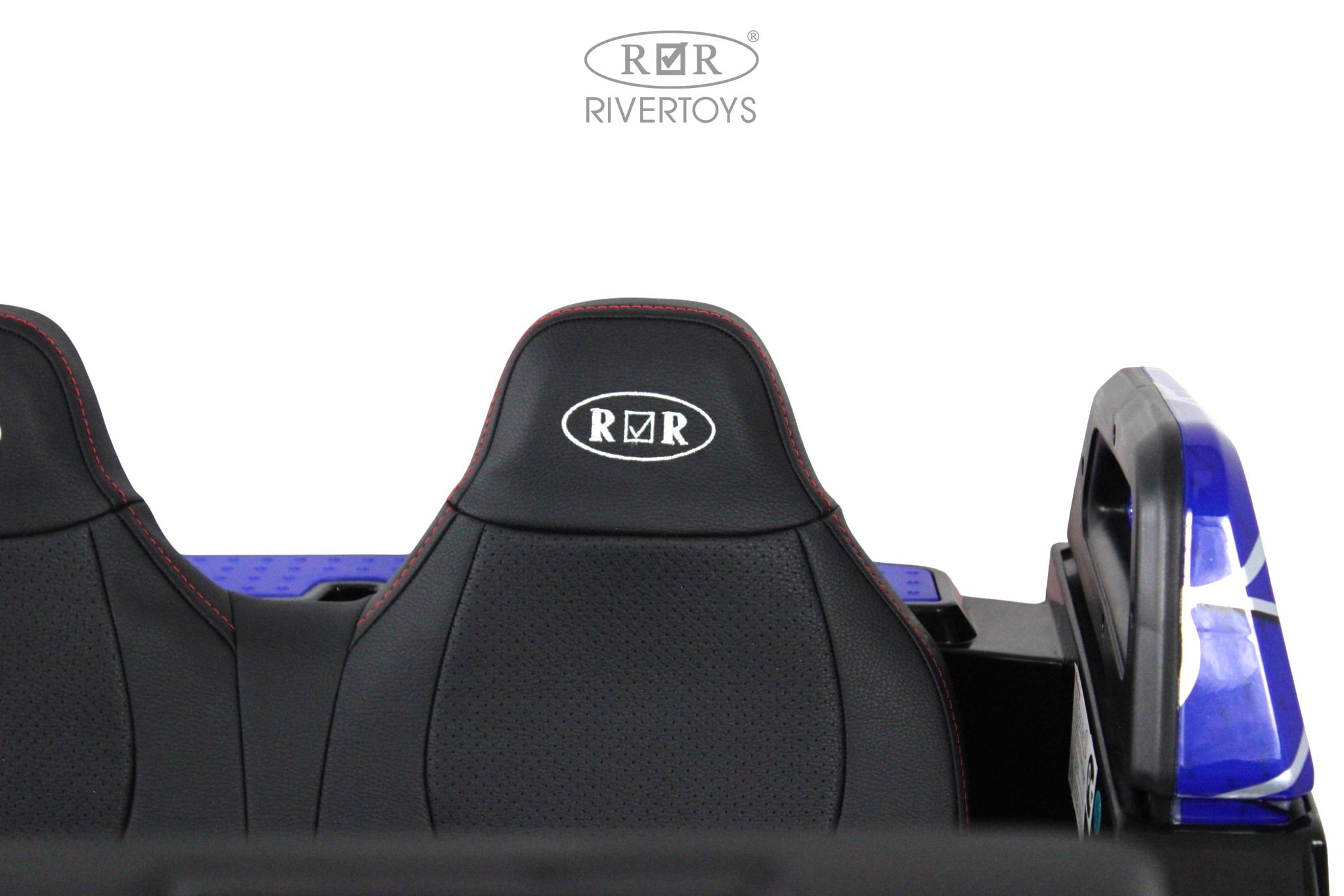 Электромобиль RIVERTOYS A707AA-LUX-NEW-BLUE-SPIDER С пультом ДУ - фото 5