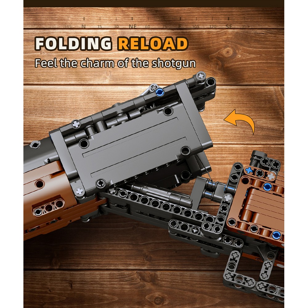 Конструктор Mould King Двуствольный дробовик блочный - фото 4