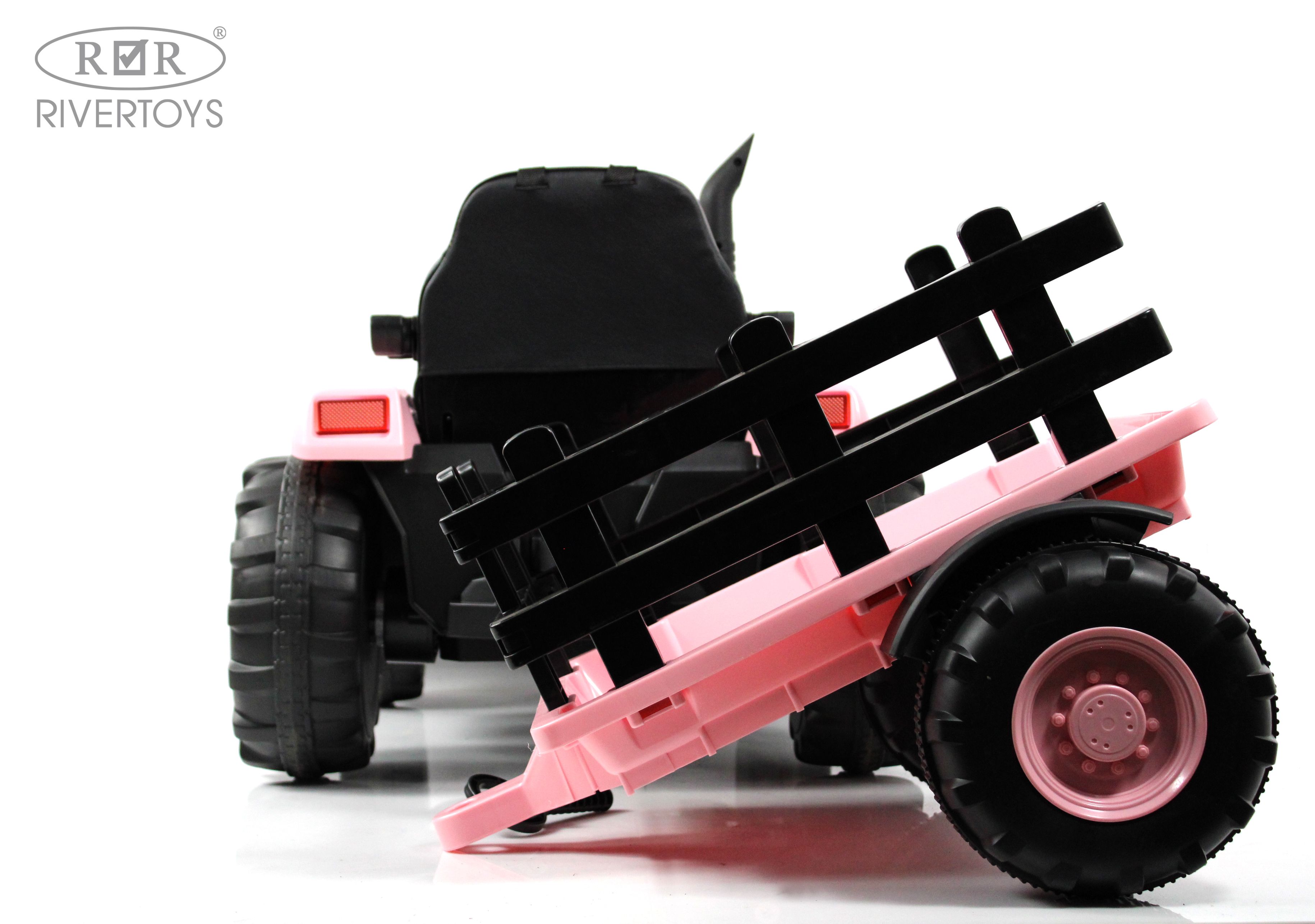 Электромобиль RIVERTOYS O555OO-PINK С пультом ДУ - фото 2