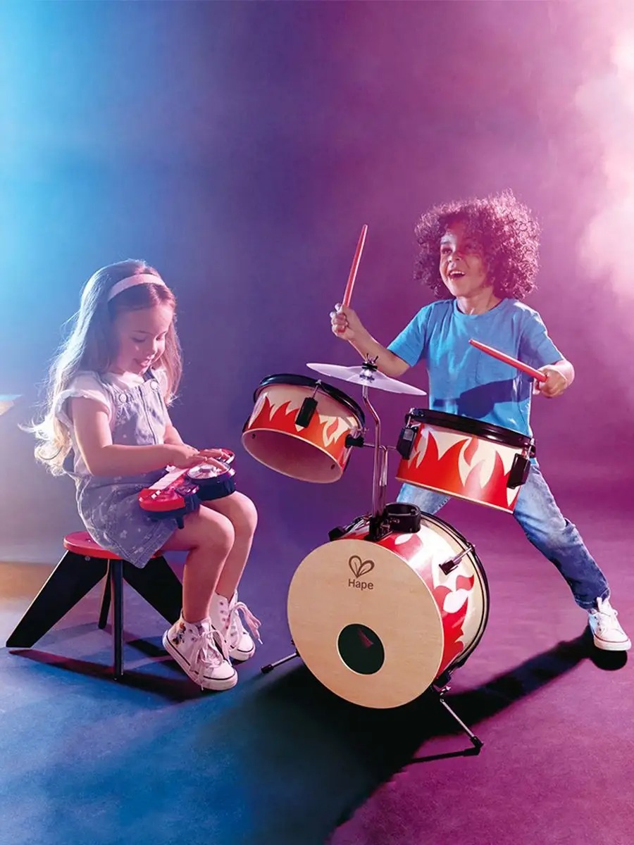 Игрушка музыкальная Hape барабаны, синтезатор - фото 1