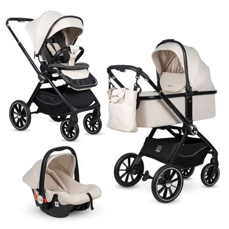 Коляска 3в1 Farfello Belleza бежевый