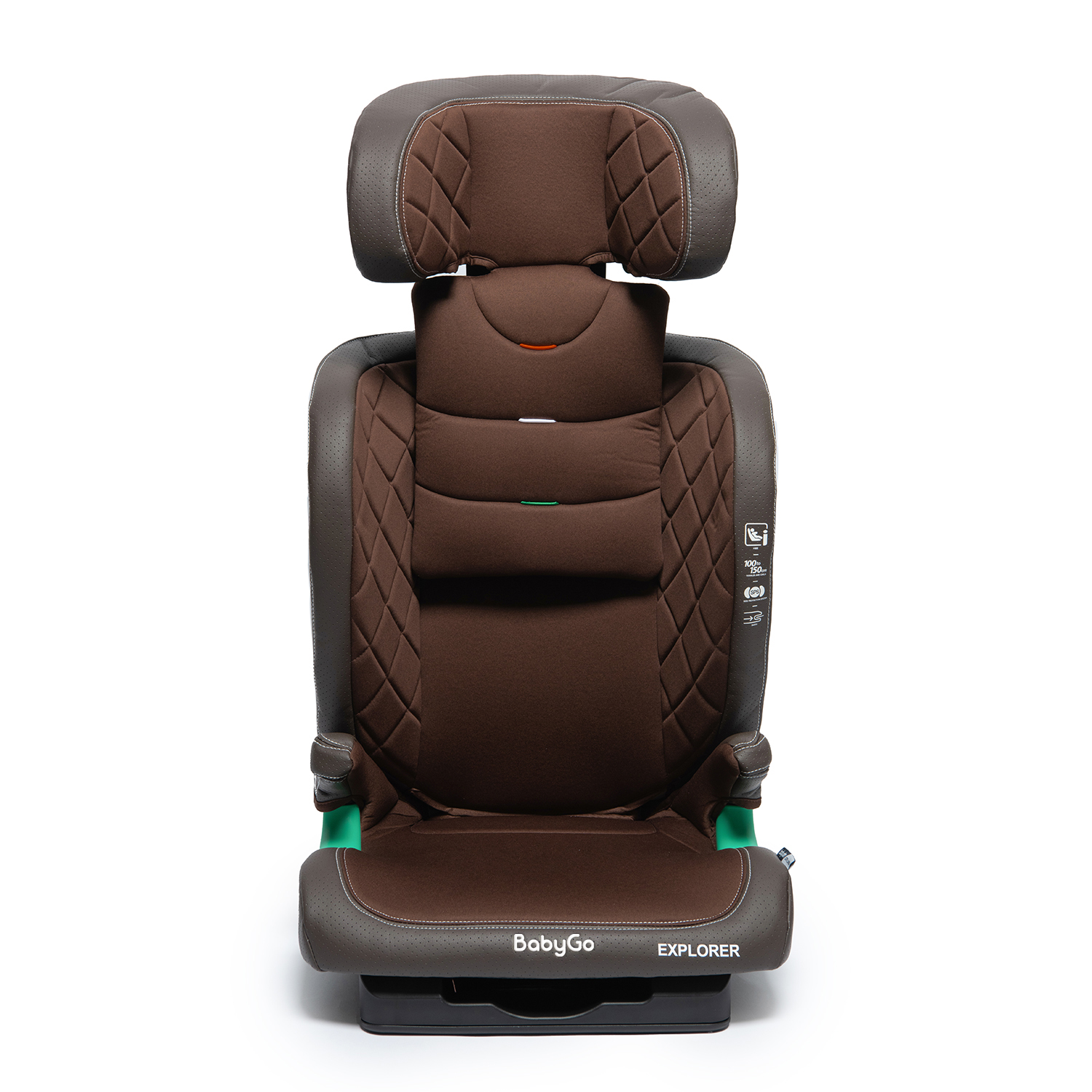 Автокресло BabyGo Explorer New Isofix 2/3 (15-36 кг) коричневый - фото 12