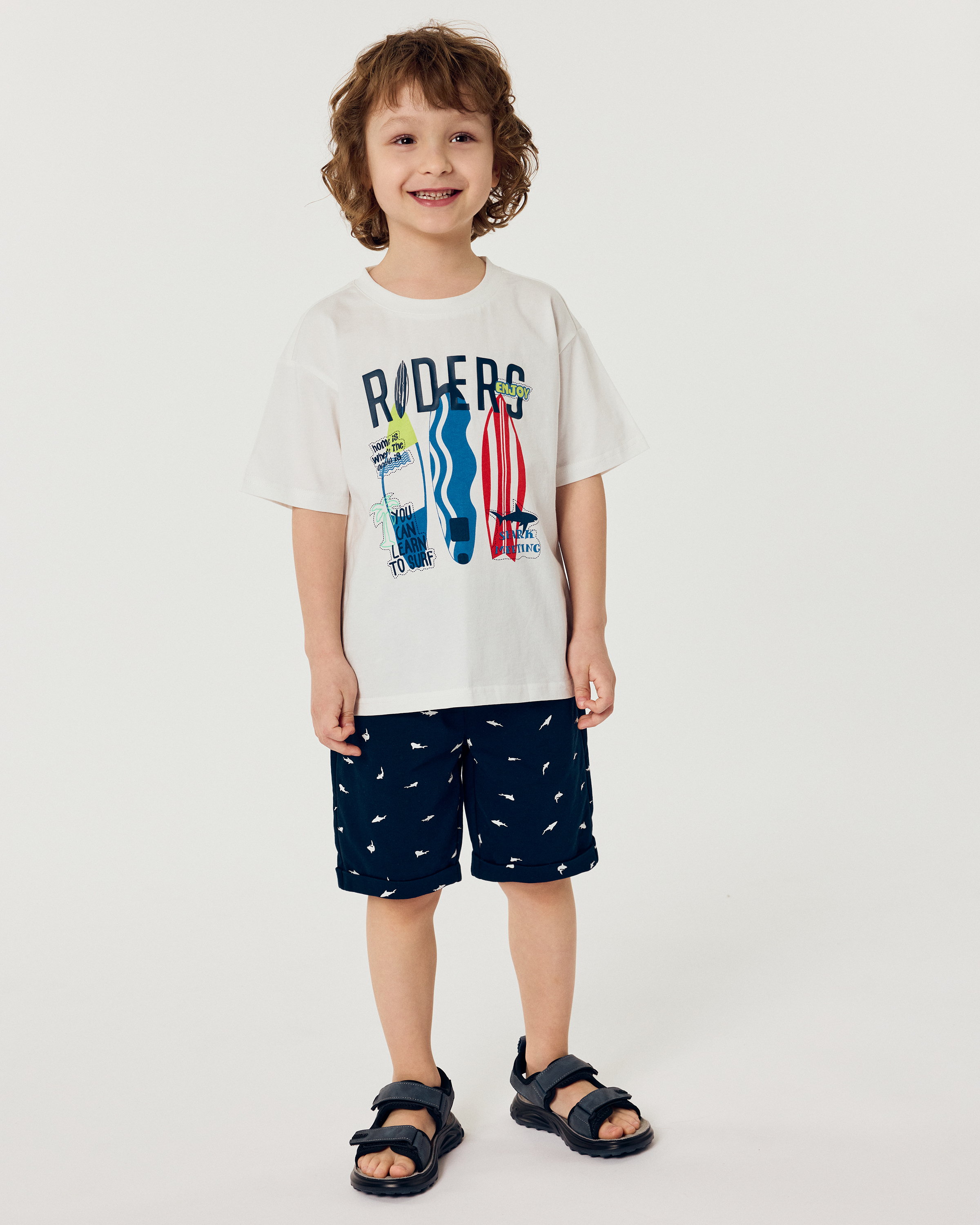 Изображение товара Шорты Futurino 122 для мальчика, темно-синие, хлопок