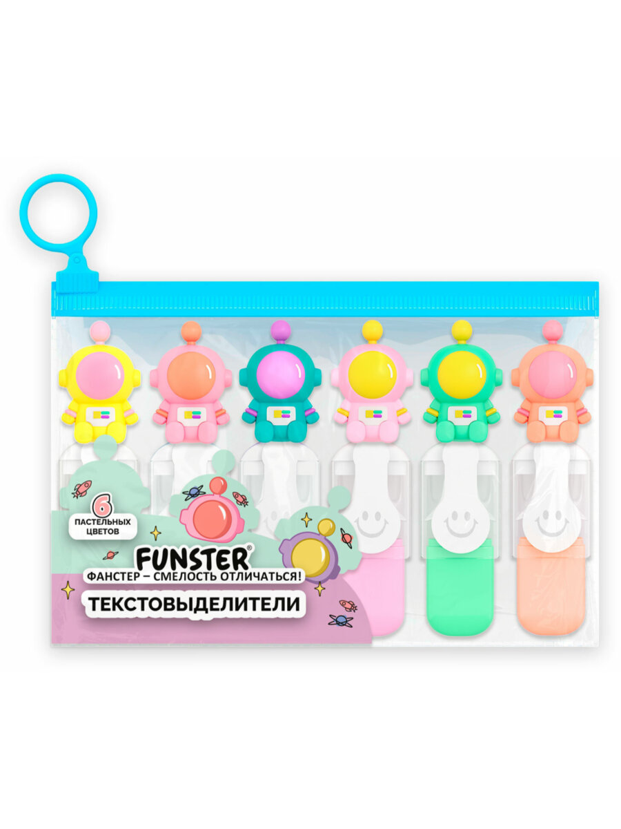 Текстовыделители Funster 6 цв. - фото 2