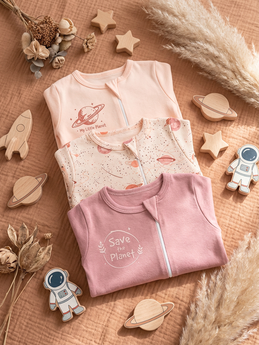 Слип для новорожденных 3 шт Milimbi 0304.91/ПЛАН - фото 18