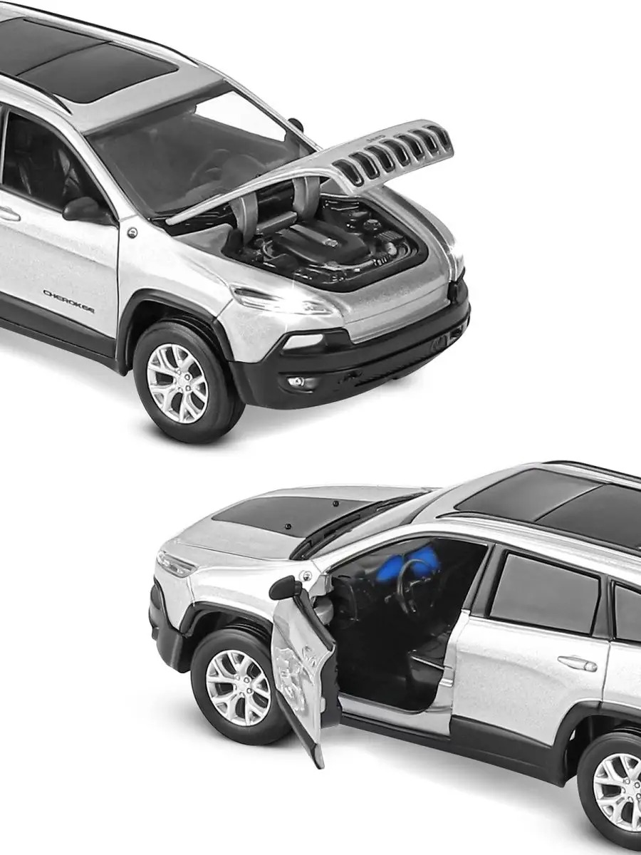 Внедорожник АВТОпанорама Jeep Cherokee 1:32 JB1251498 - фото 9