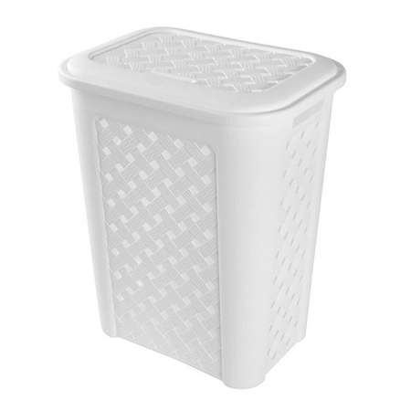 Корзина elfplast для белья Виола белый 30 л 38х28х46 см