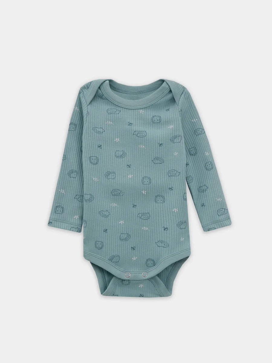 Боди 2 шт Mark Formelle (Марк Формэль) 13018-2/ежики на мяте +пыльная бирюза - фото 12