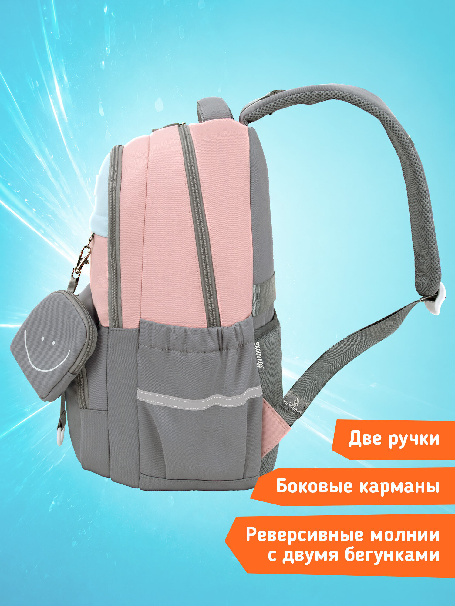 Рюкзак SNOOBAG улыбка - фото 8
