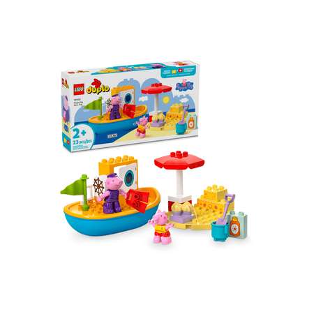 Конструктор LEGO DUPLO Свинка Пеппа на лодке 23 дет.