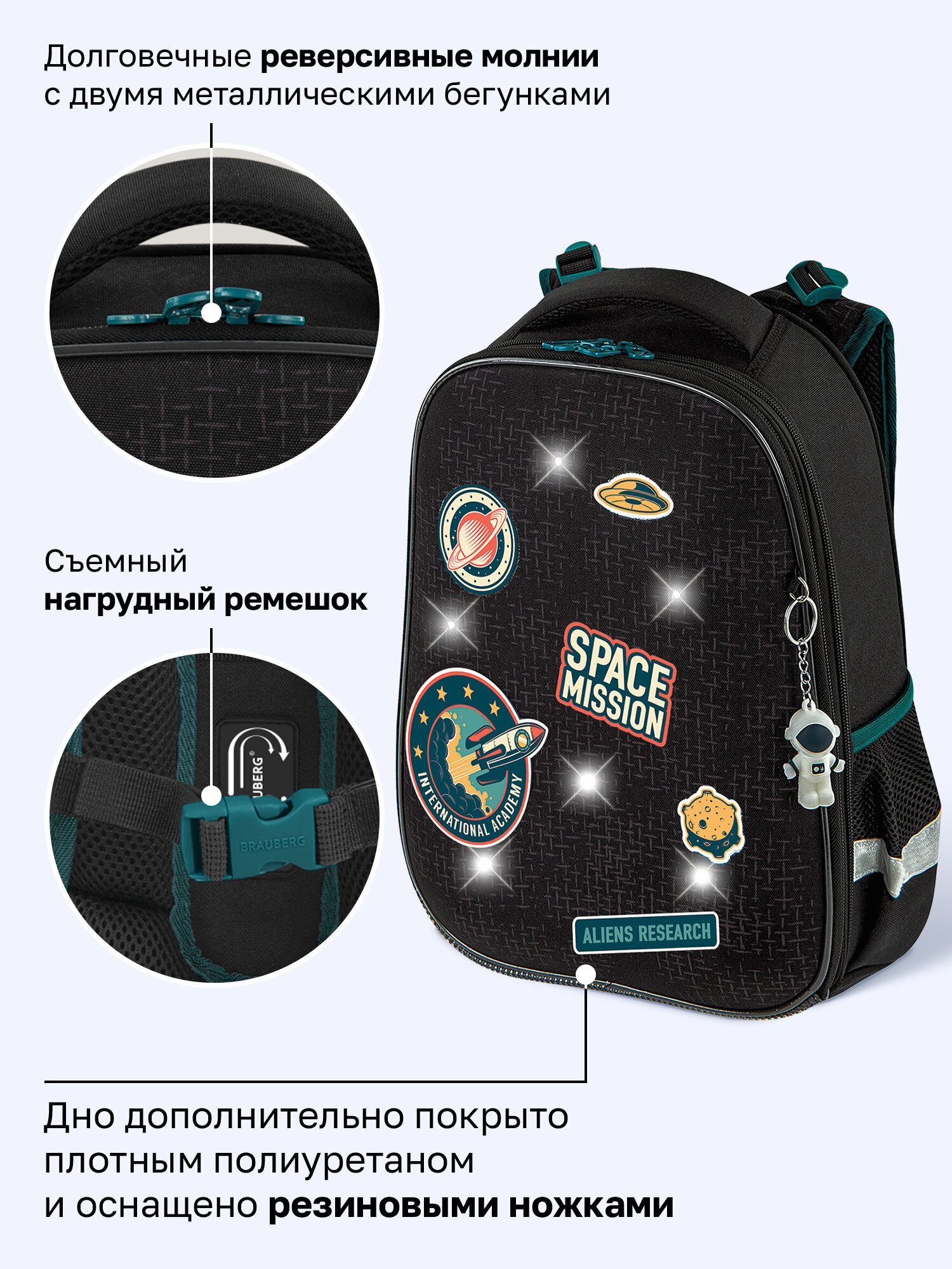 Ранец Brauberg Premium Space mission - фото 8