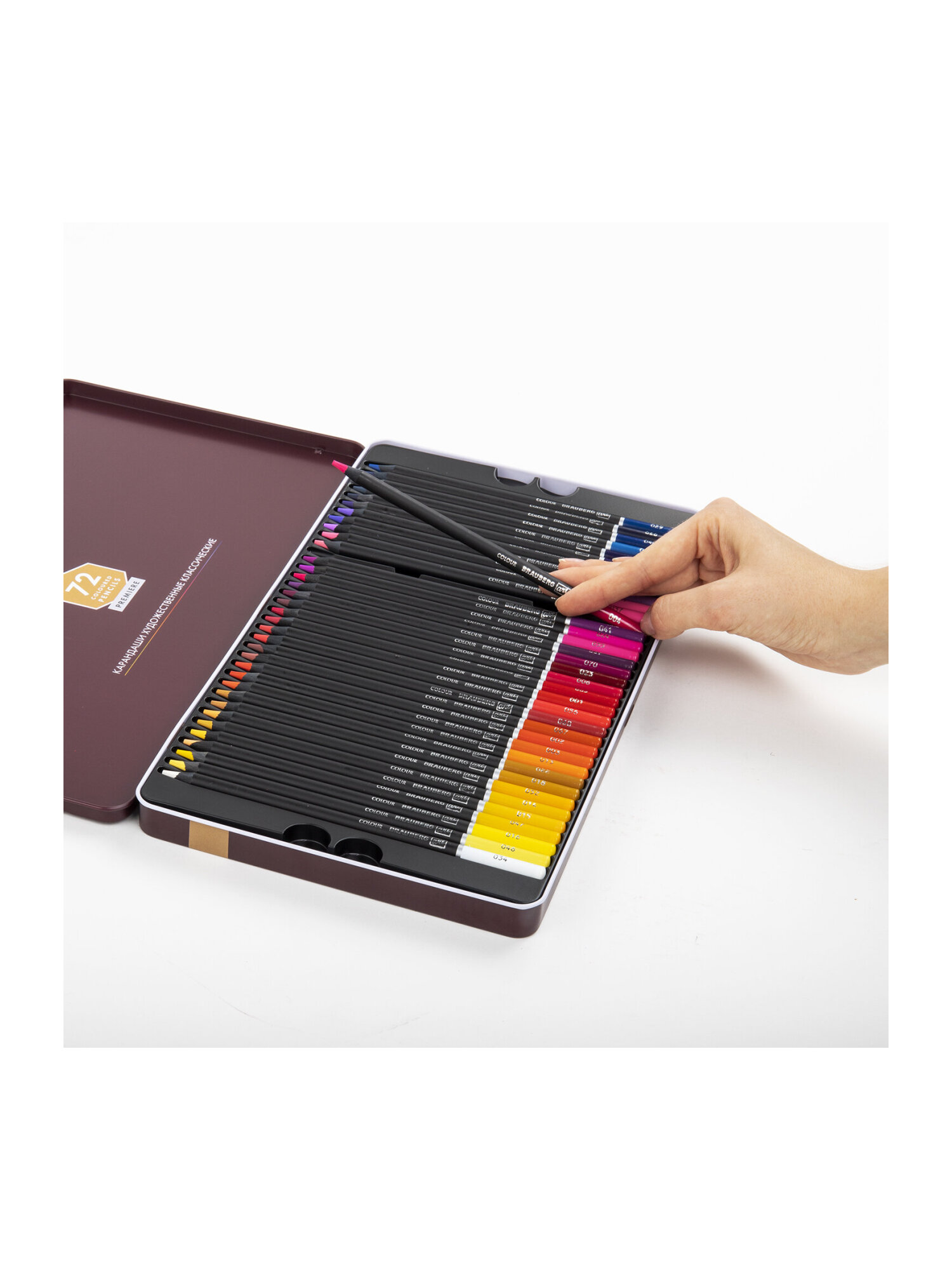 Карандаши цветные Brauberg 72 шт. - фото 19