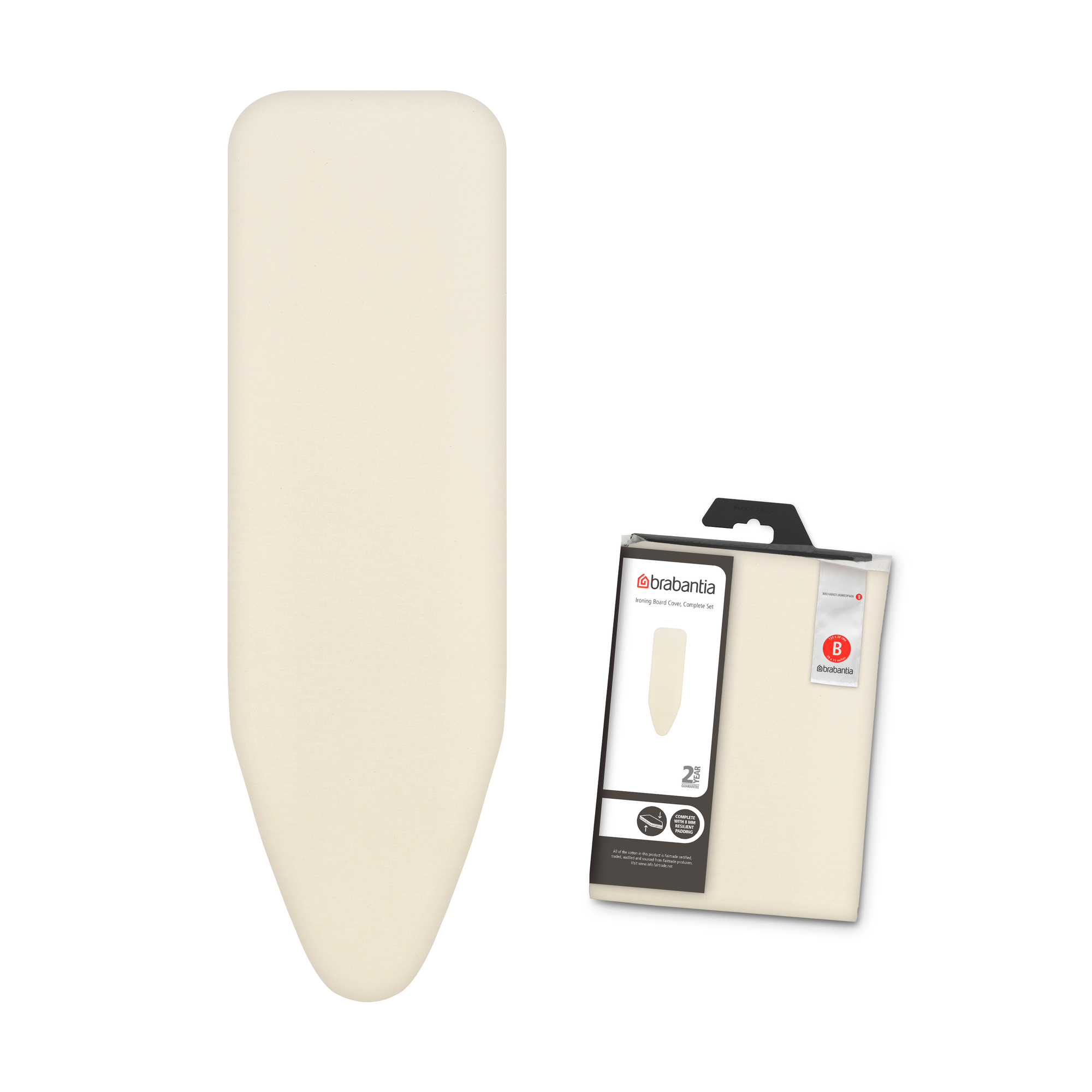 Чехол для гладильной доски Brabantia Экрю 124х45см (2мм) 169403 - фото 2