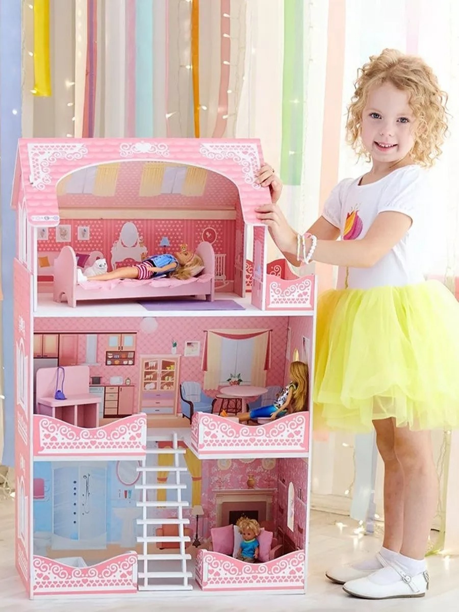 Домик для кукол PAREMO 90 см с мебелью PD318-07 - фото 1