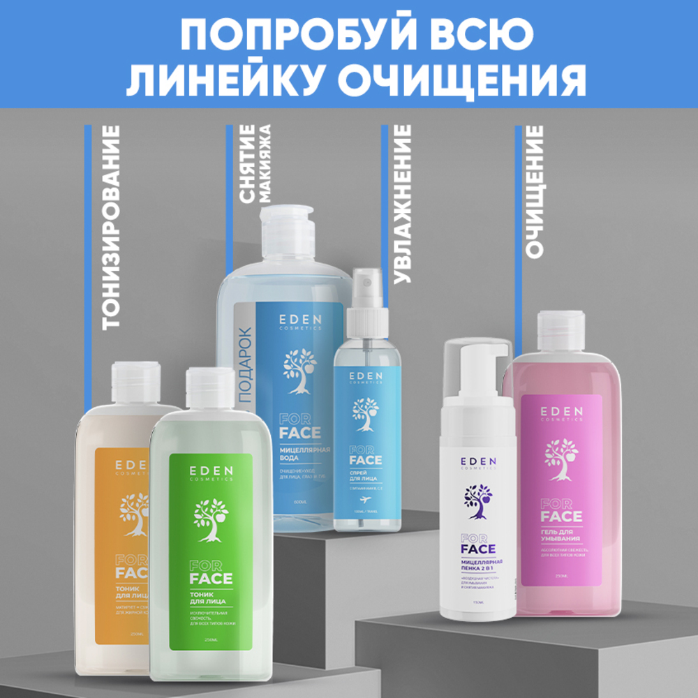 Мицеллярная вода EDEN 600 мл - фото 6