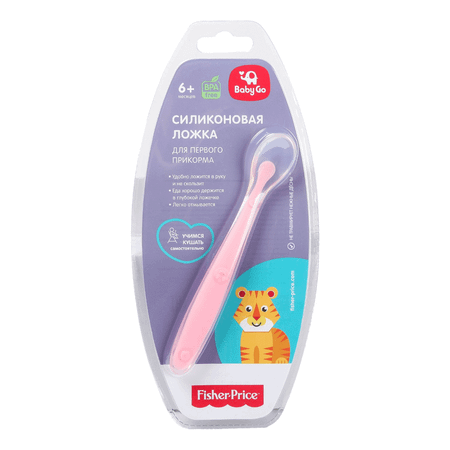 Ложка BabyGo Fisher Price Pink 1 шт.