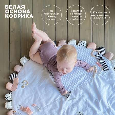 Коврик BYYY.SHOP розовый