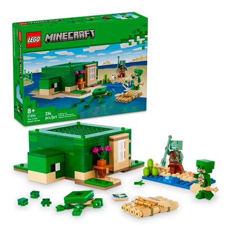 Конструктор LEGO Minecraft Домик на Черепашьем пляже