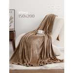Плед Solo Decorica Бежевый велсофт 150 x 200 см