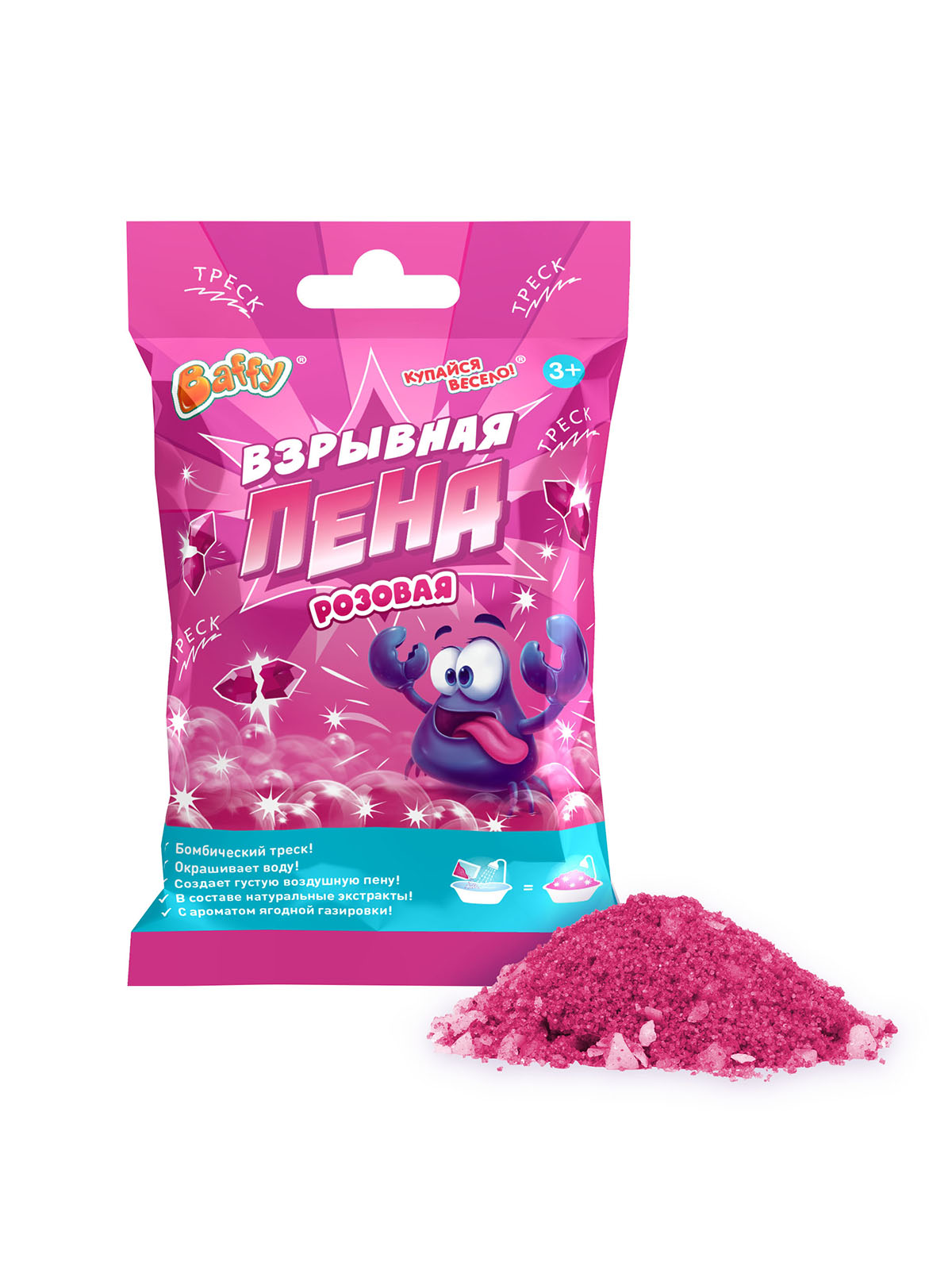 Пена Baffy розовая - фото 1