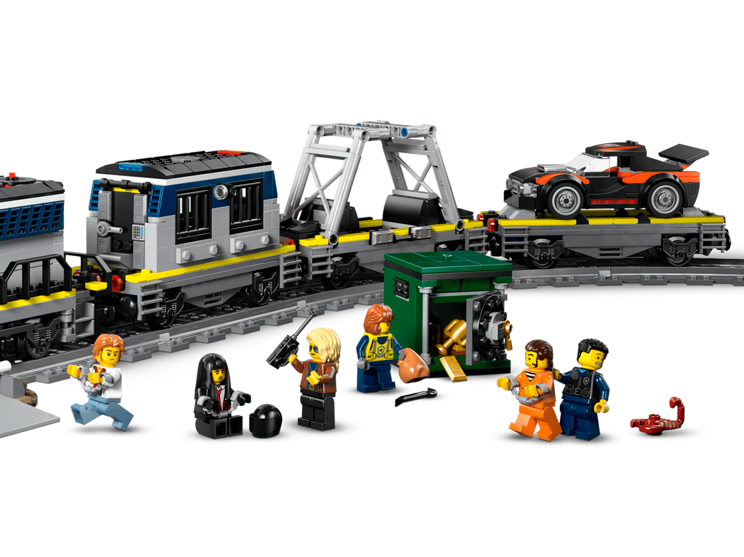 Конструктор LEGO City Ограбление полицейского поезда 1313 дет. - фото 4