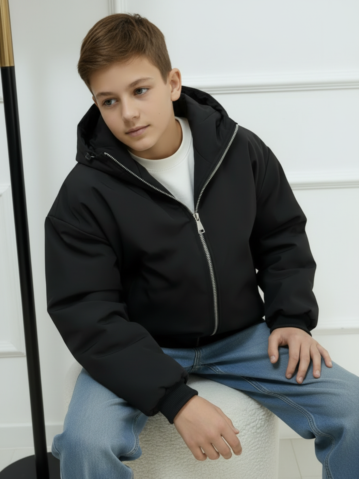 Куртка MIRANAM БомберДляМальчикаЧерный - фото 2