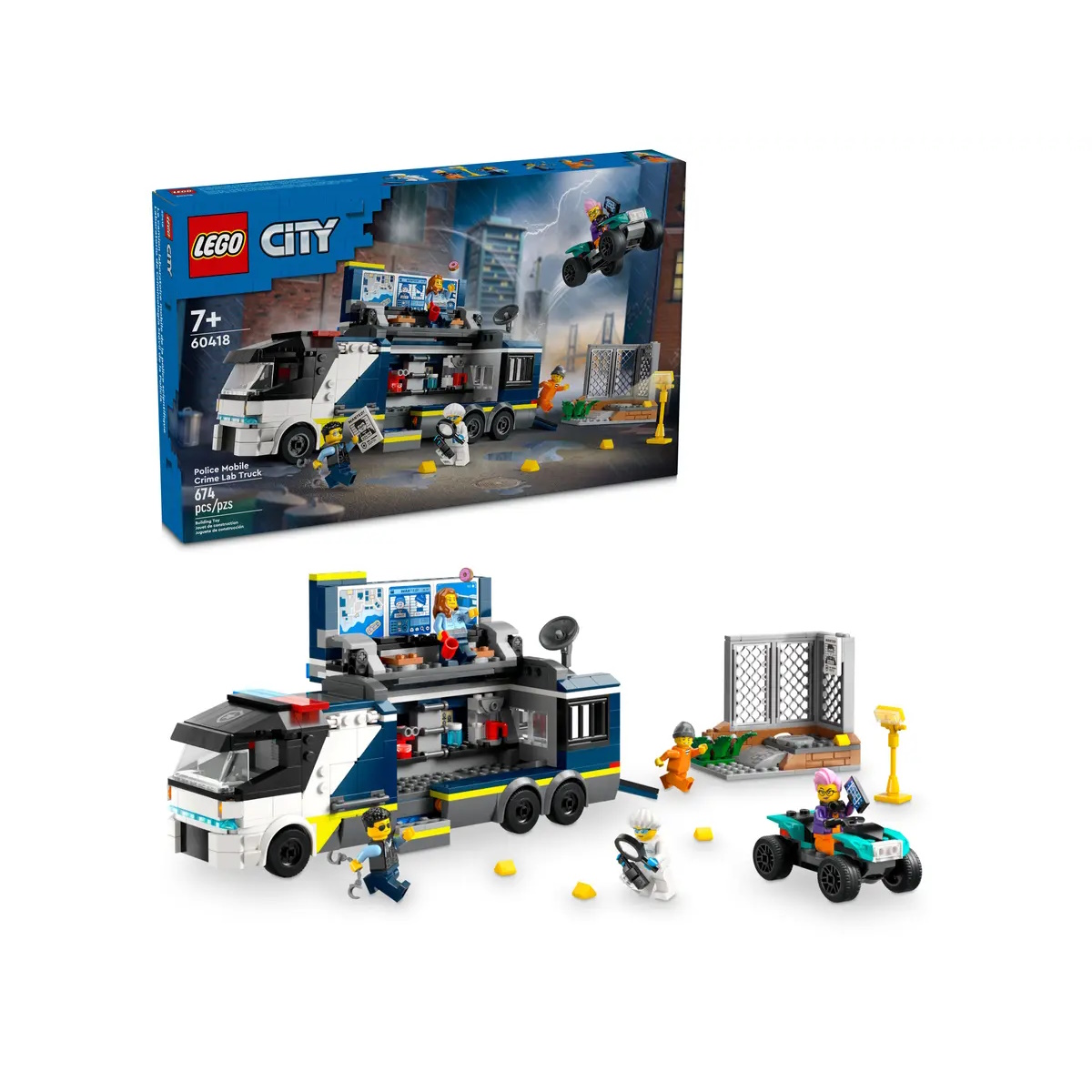 Конструктор LEGO City Police Mobile Crime Lab Truck блочный - фото 1