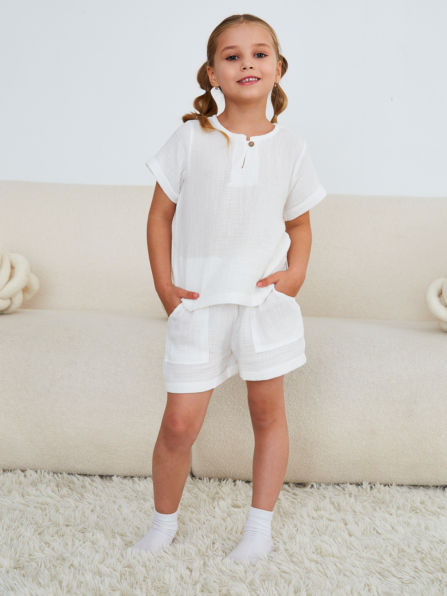 Костюм MOUN Комплект_муслин_белый - фото 1