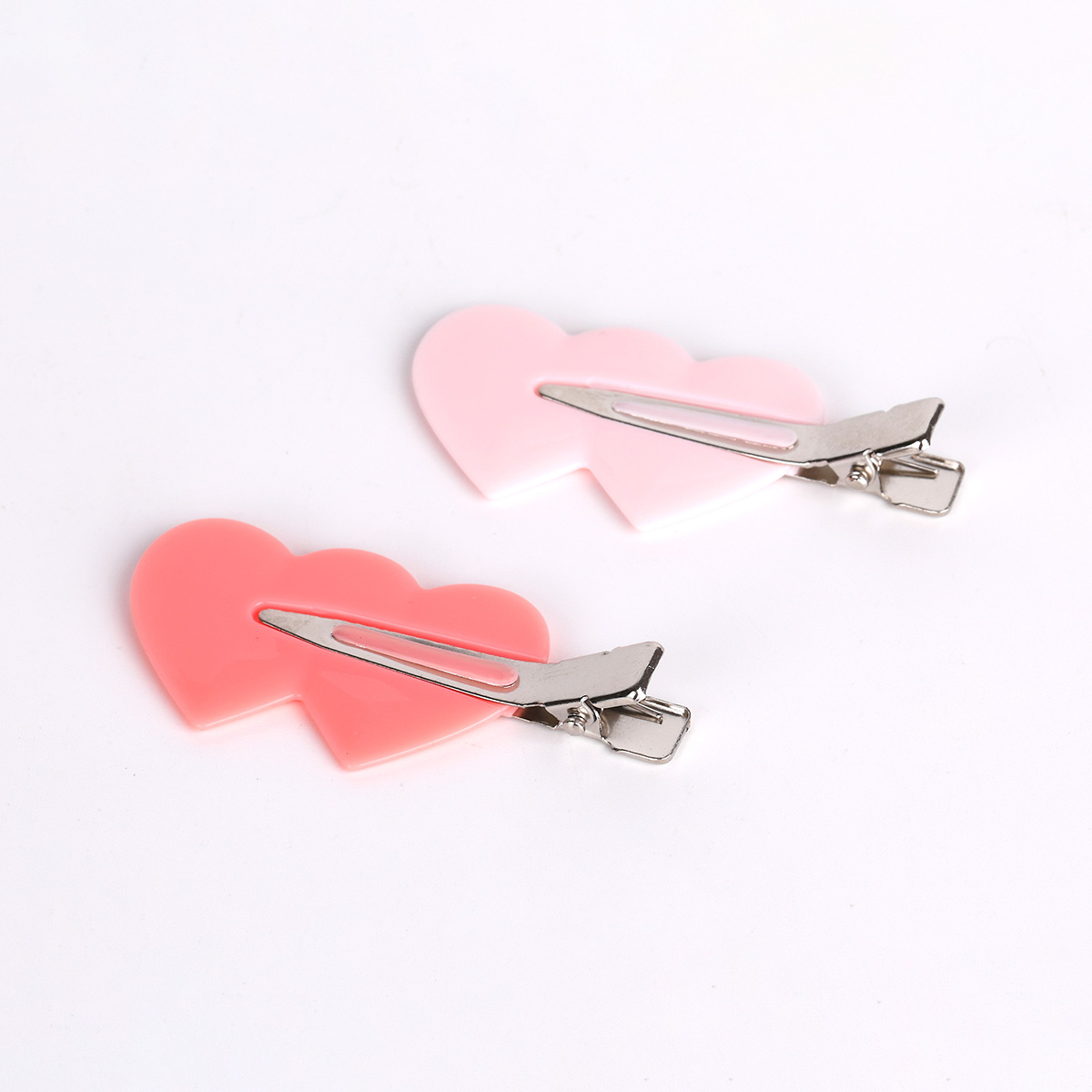 Solomeya Заколка-зажим для волос в форме сердца / No Crease Hair Clips Heart, набор из 4 шт, ref. 230418-002 - фото 3