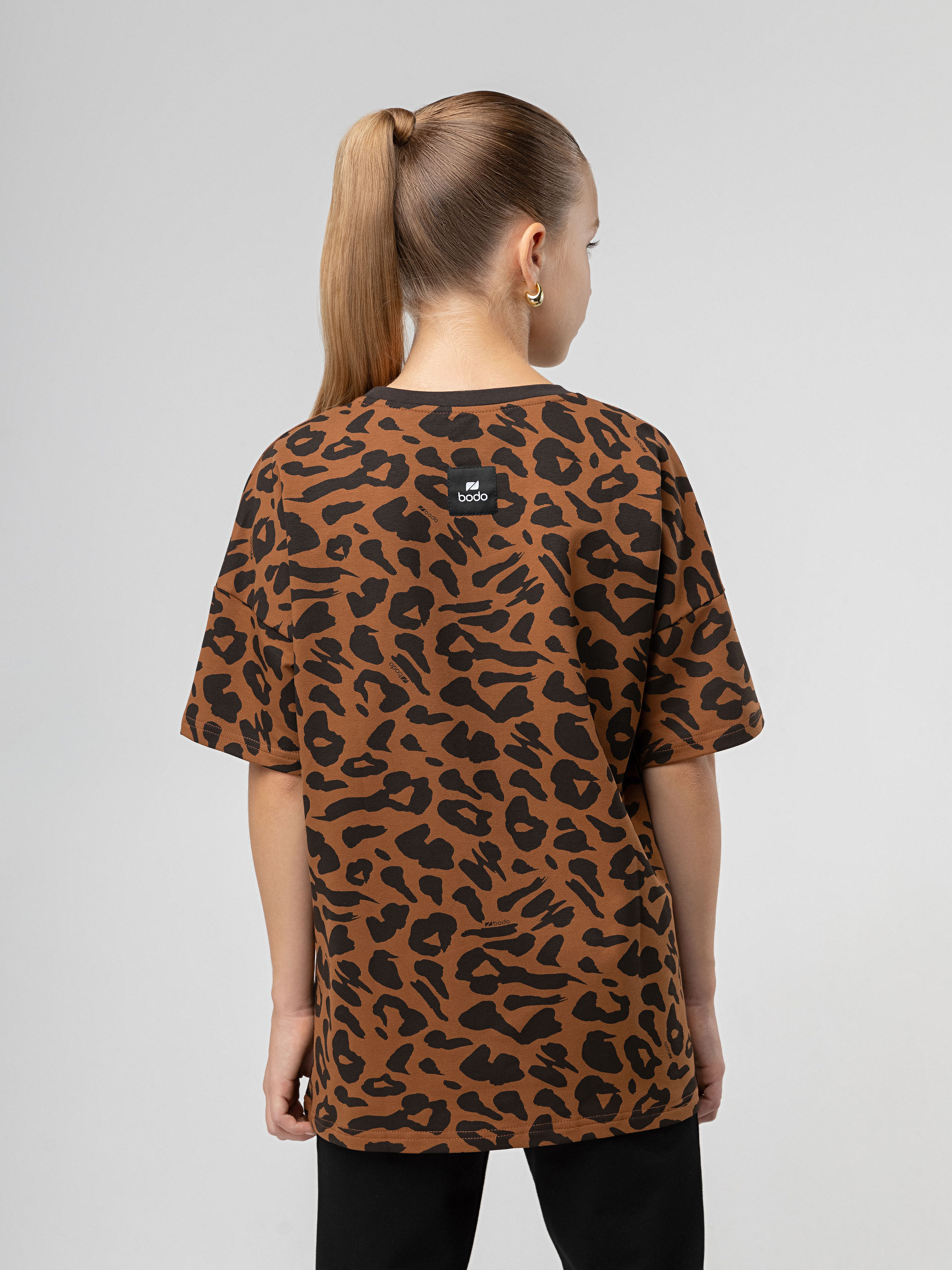 Футболка Bodo 36-122MU_коричневый (черный) - фото 9