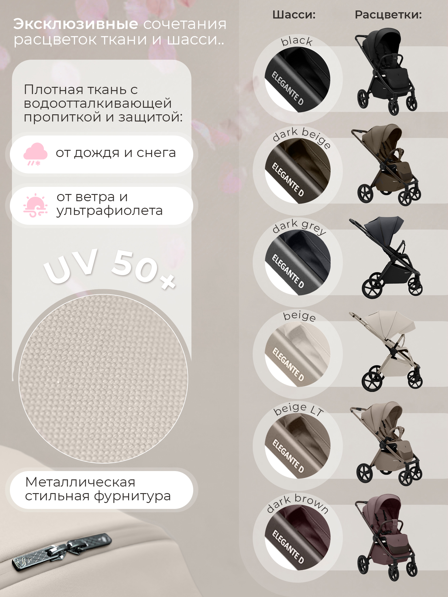 Коляска прогулочная Sweet Baby Elegante D Cream - фото 12