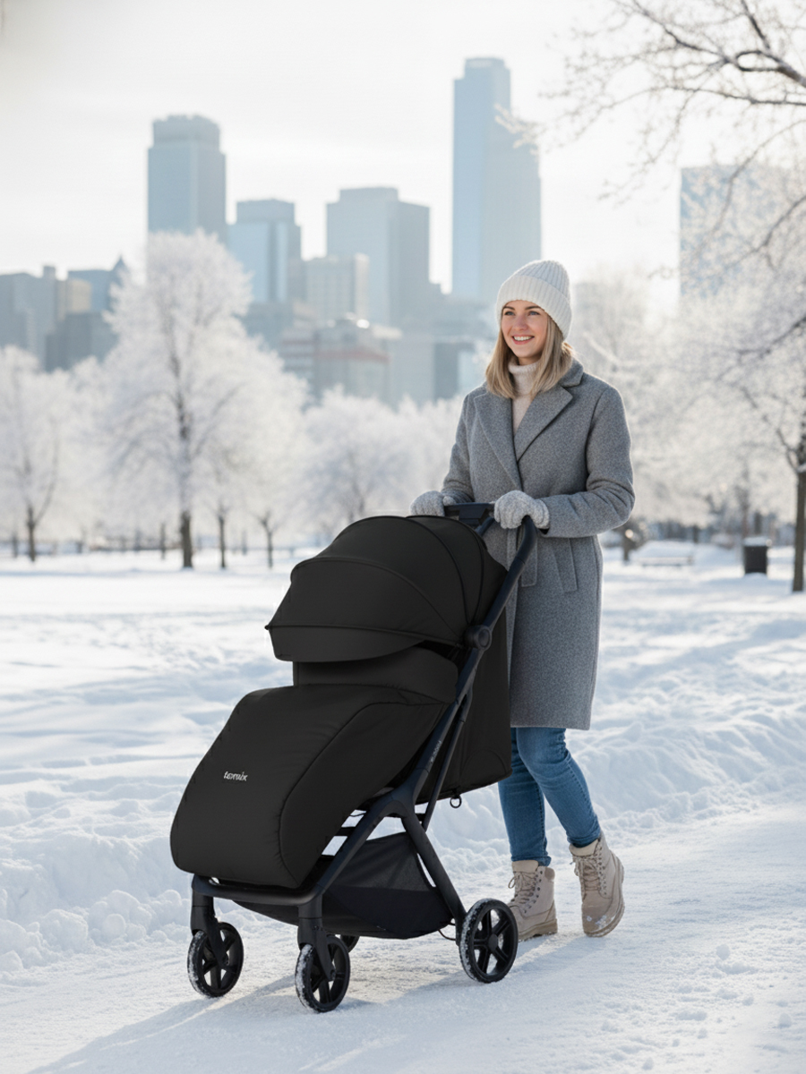 Коляска прогулочная Tomix Easy черный - фото 17