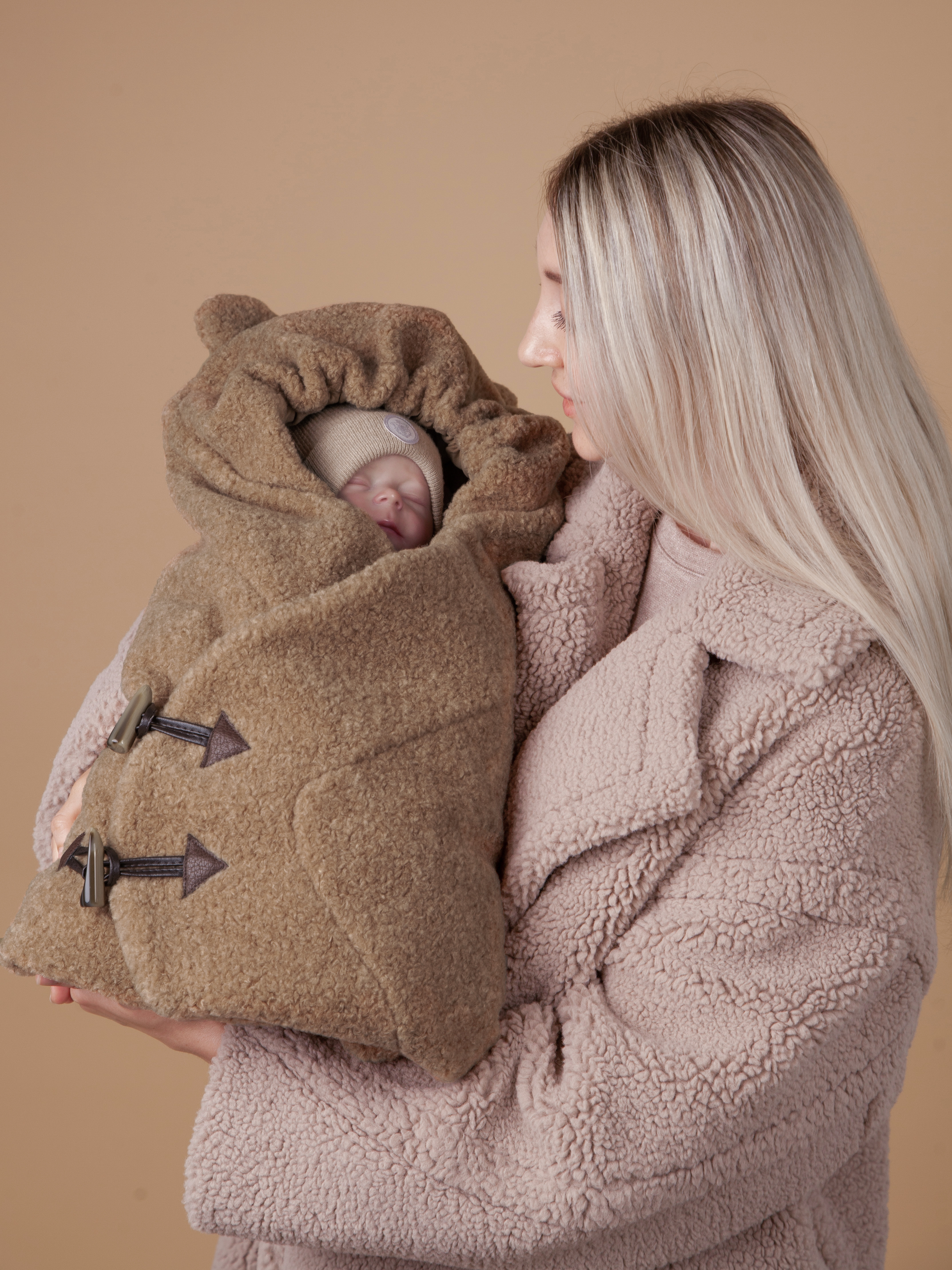 Конверт на выписку НаследникЪ Выжанова конверт-одеяло Трансформер коричневый - фото 2