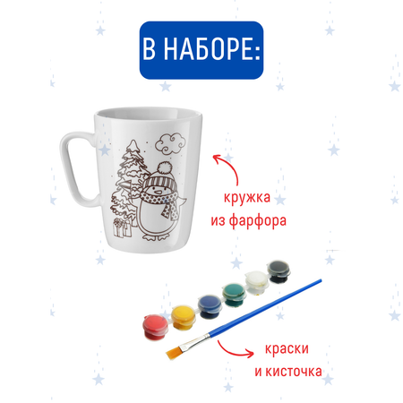 Набор для творчества Magic Moments Новогоднее настроение роспись красками