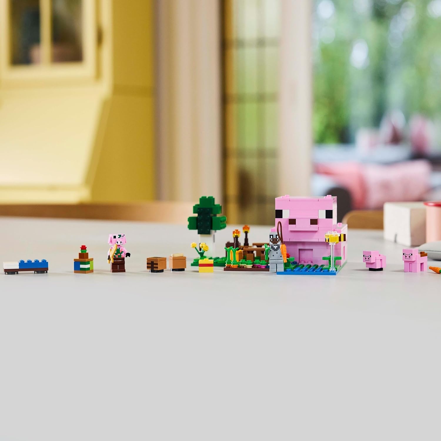 Конструктор LEGO Minecraft Домик для маленьких поросят блочный - фото 7
