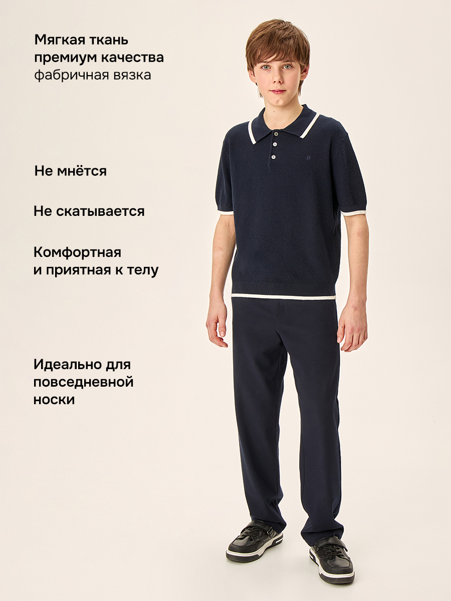 Поло NIKASTYLE 4ш70326 синий - фото 3