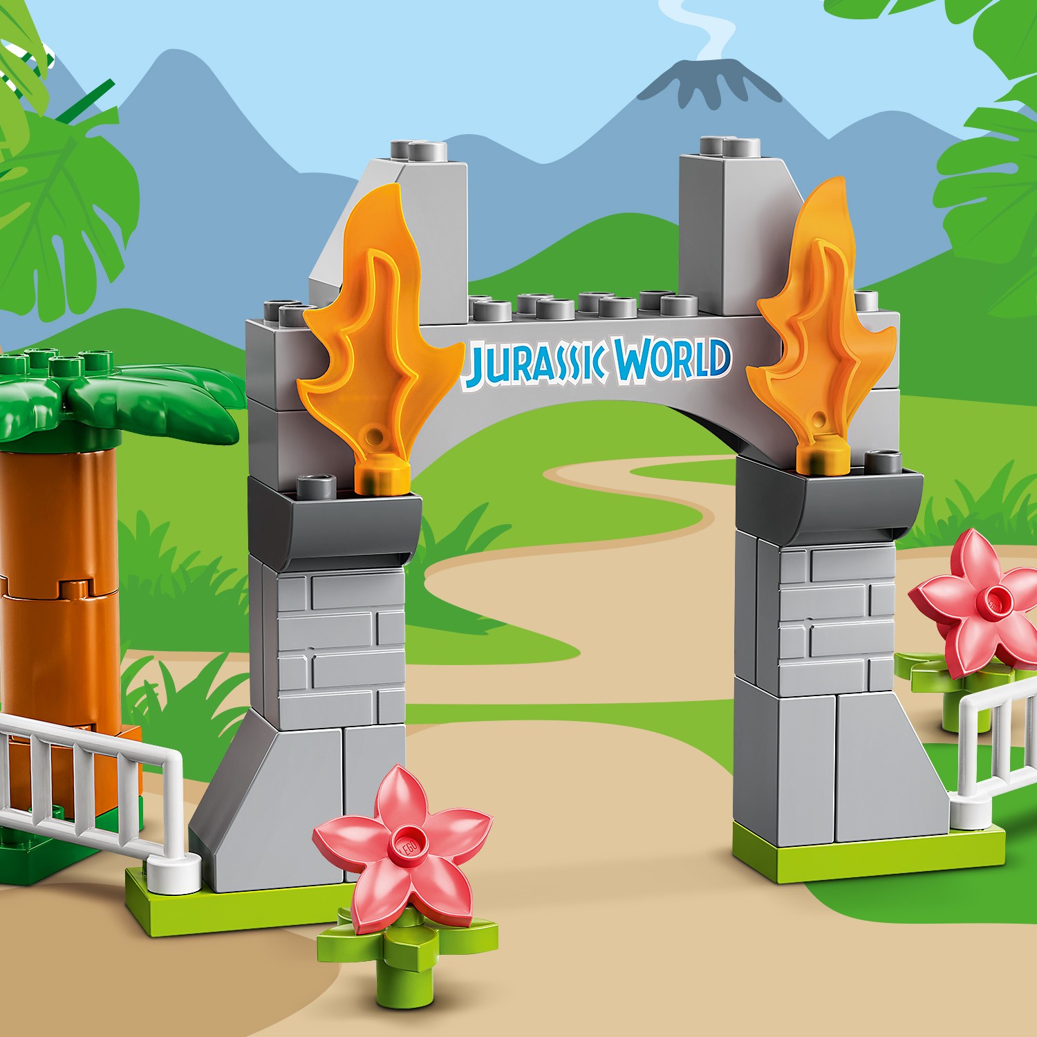 Конструктор LEGO Jurassic World Побег: Тираннозавр Трицератопс блочный - фото 11