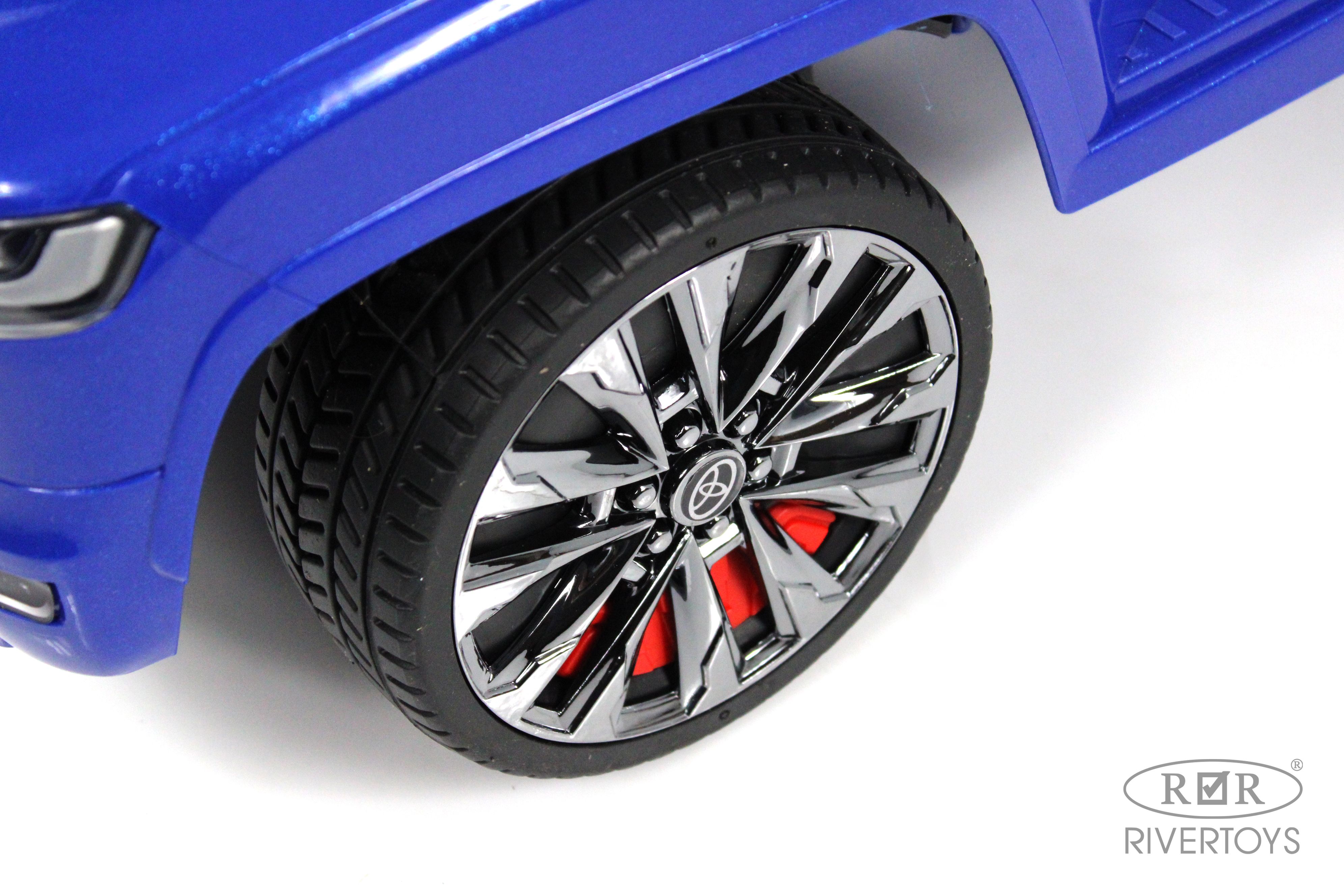 Каталка RIVERTOYS Z002ZZ-D-BLUE синий - фото 9