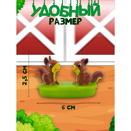 Журналы с 4 игрушками DeAgostini Животные на ферме