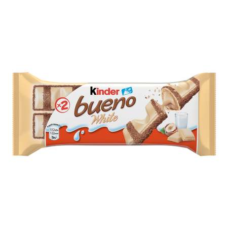 Батончик Kinder Bueno белый шоколад 39г