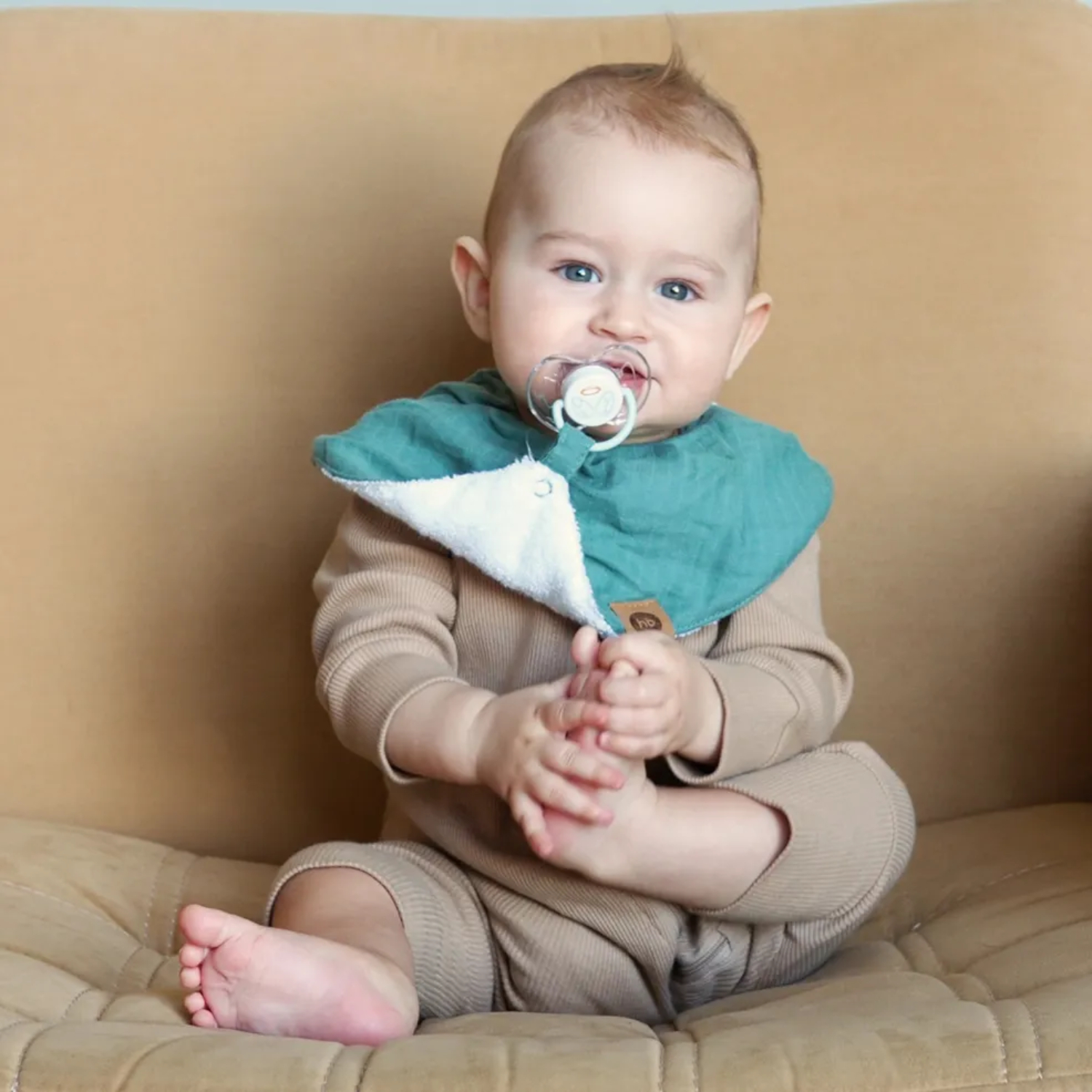 Нагрудник Happy Baby текстиль - фото 2