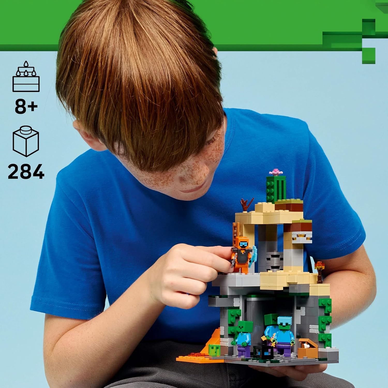 Конструктор LEGO Minecraft Подземелье зомби 284 дет. - фото 8