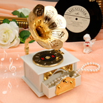 Музыкальная шкатулка TIPTOPOLIS Граммофон белый