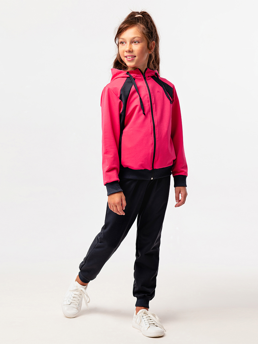 Спортивный костюм RODOS М-258/темно-синий_фуксия - фото 2