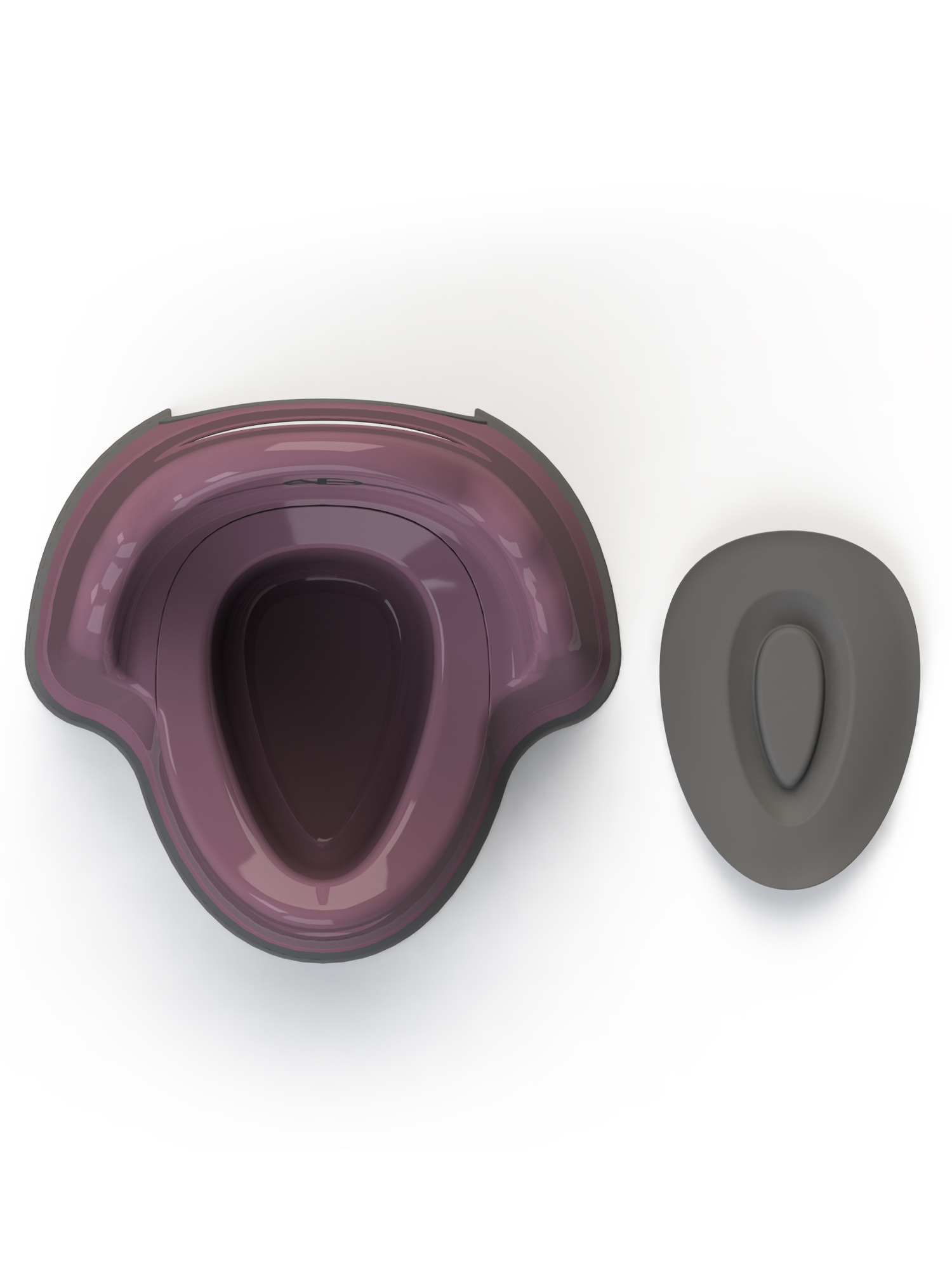 Горшок Amarobaby Ergonomic фиолетовый - фото 6