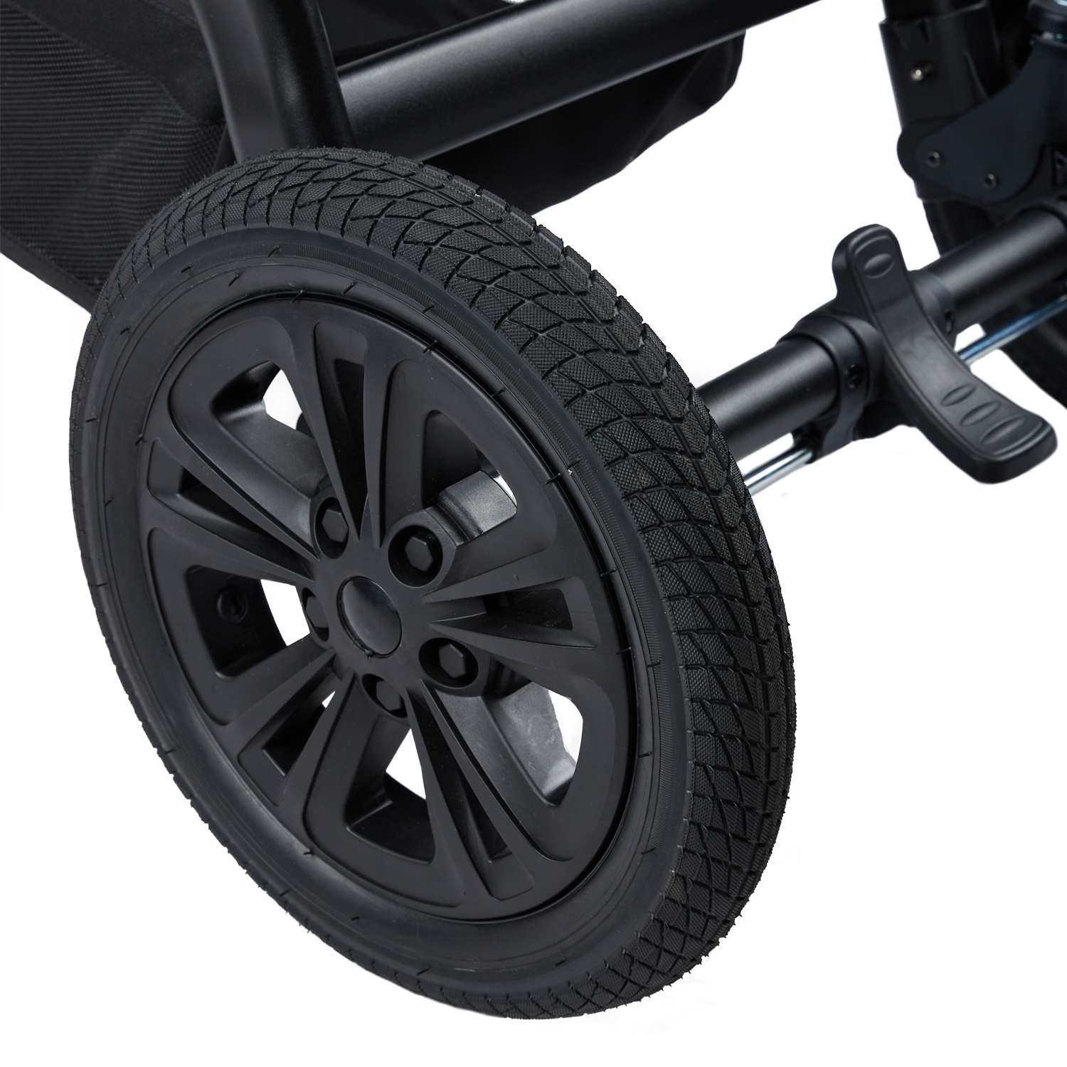 Коляска трансформер Happy Baby черный - фото 19