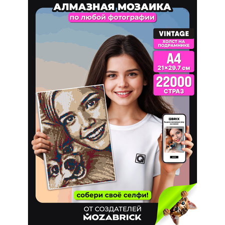 Алмазная мозаика QBRIX Vintage