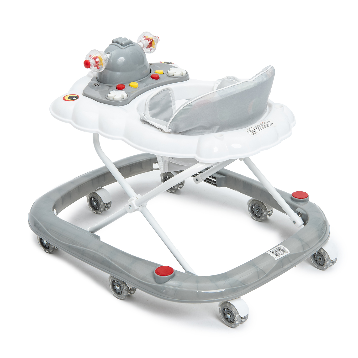 Ходунки BabyGo Duck New серый - фото 8