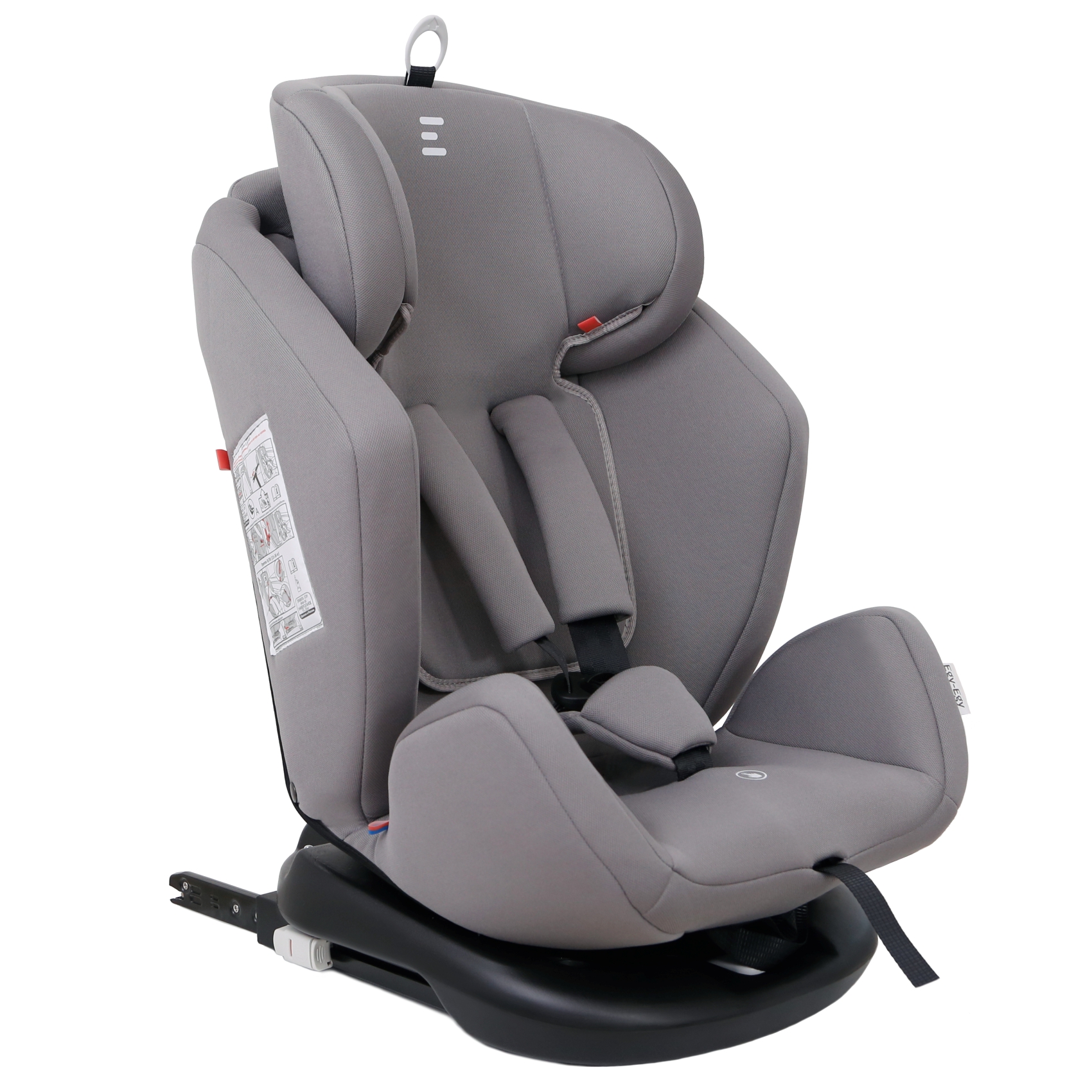 Автокресло Еду-Еду Isofix 0+/1/2/3 (0-36 кг) серый - фото 9