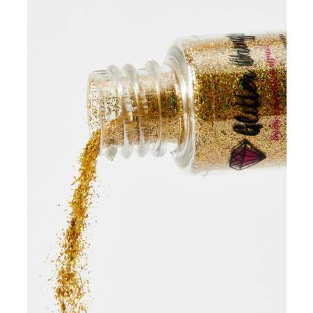 Блестки Glitter Things для макияжа маникюра рисования и декора Золотая Фея